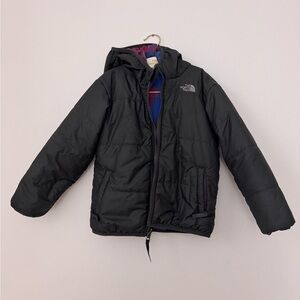 The North Face Kids Black Hooded Puffer Jacket